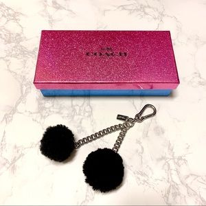 Coach Pom Pom Fur Keychain